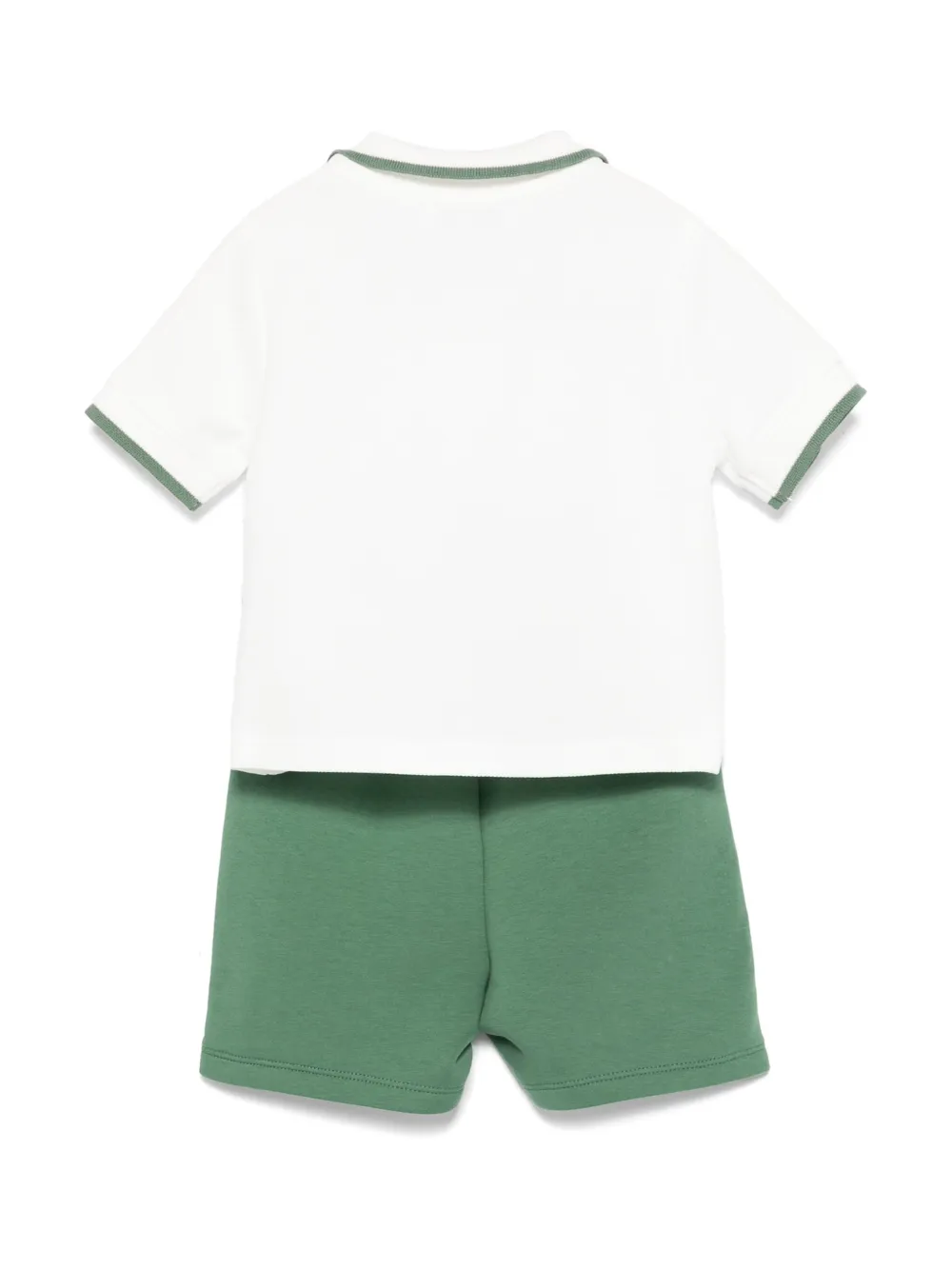 Emporio Armani Kids logo-tape shorts set - Groen