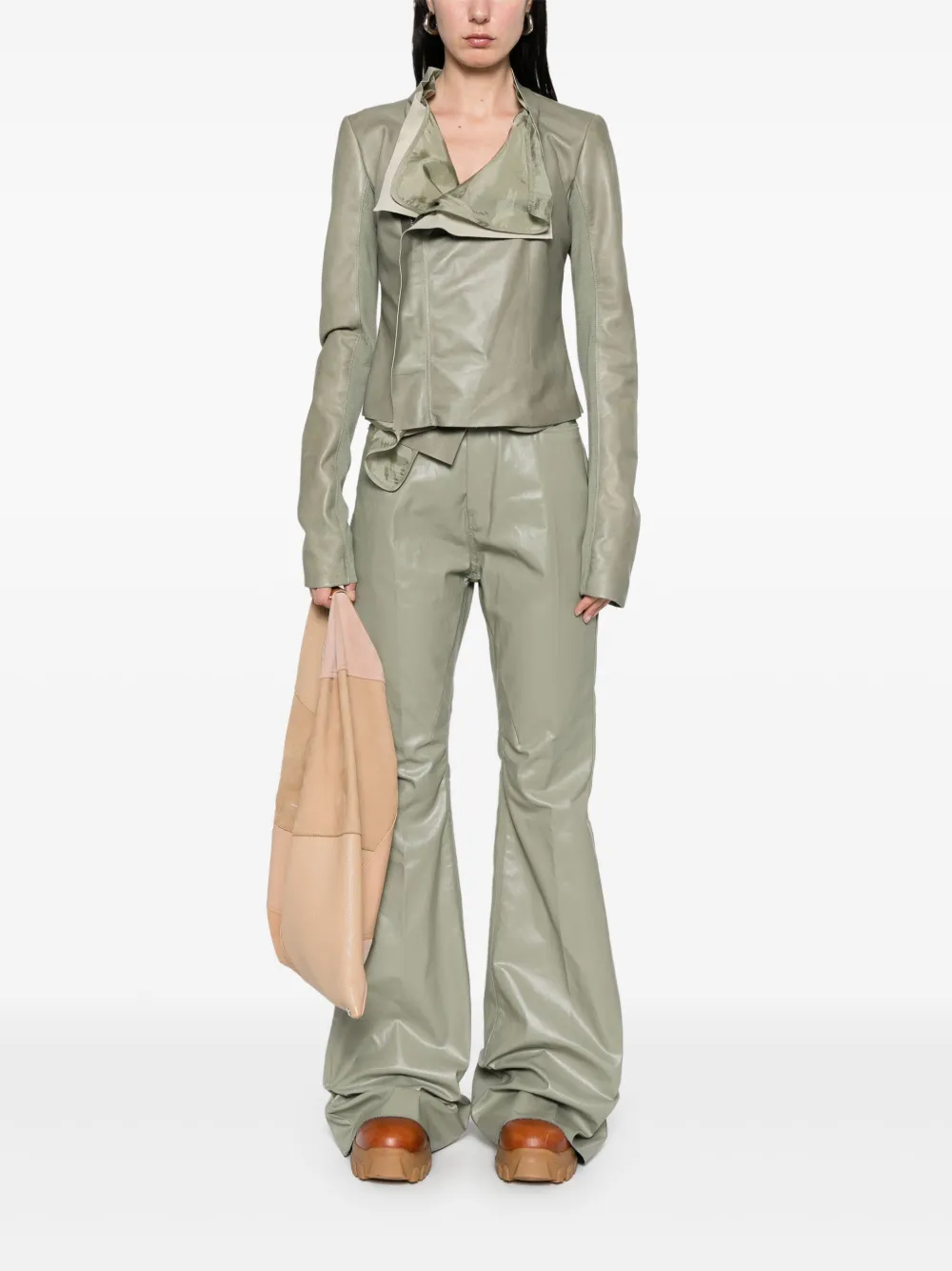 Rick Owens low-neck biker jacket | Biker Jackets | Image 2