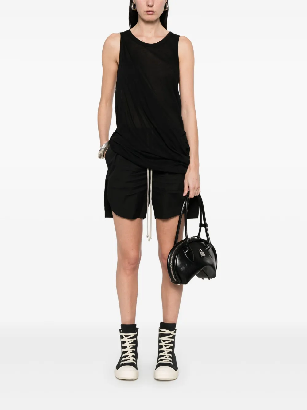 Rick Owens Anthem top - Zwart