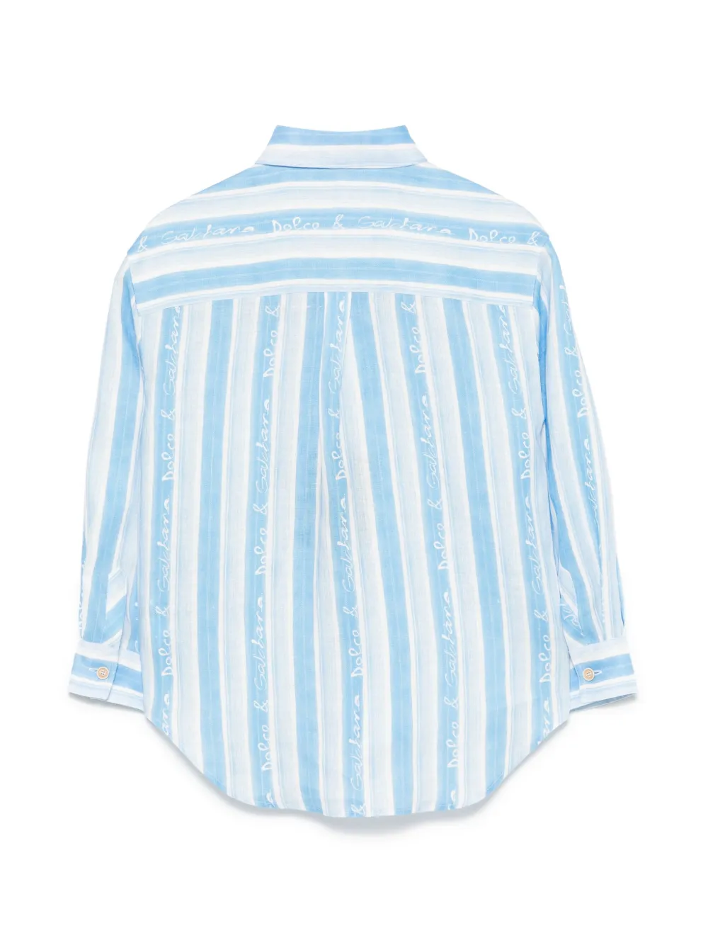 Dolce & Gabbana Kids striped shirt - Blauw