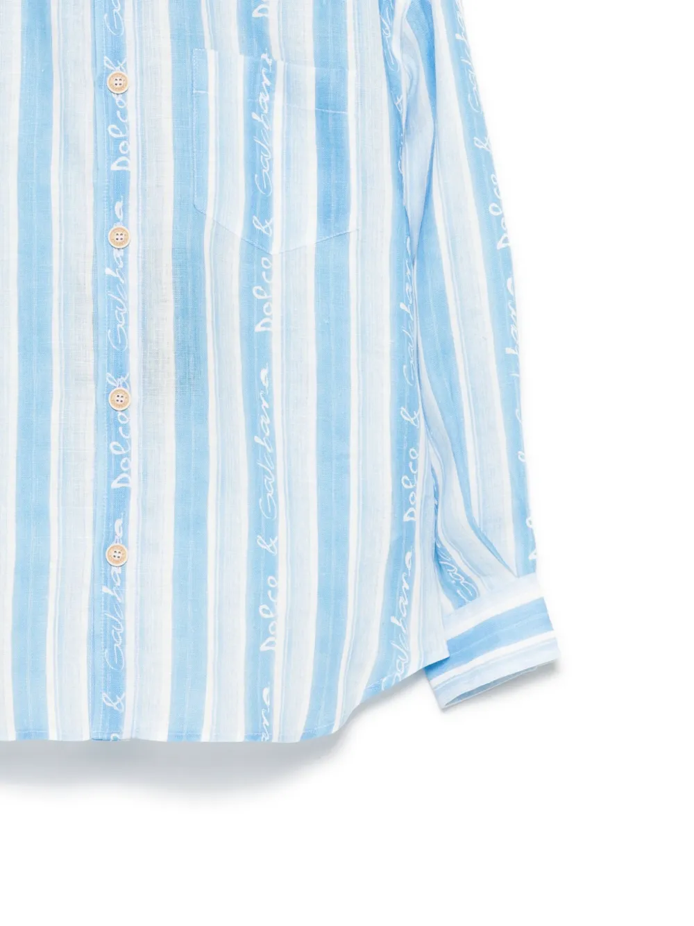 Dolce & Gabbana Kids Gestreept shirt Blauw