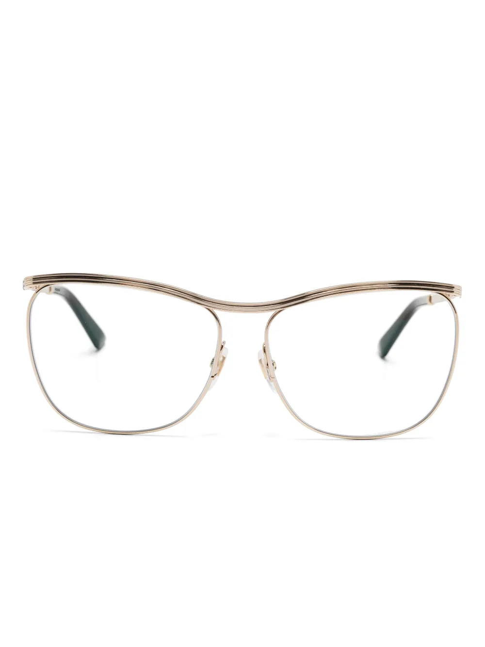 Gucci Pre-Owned square-frame glasses | Gold | Image 1