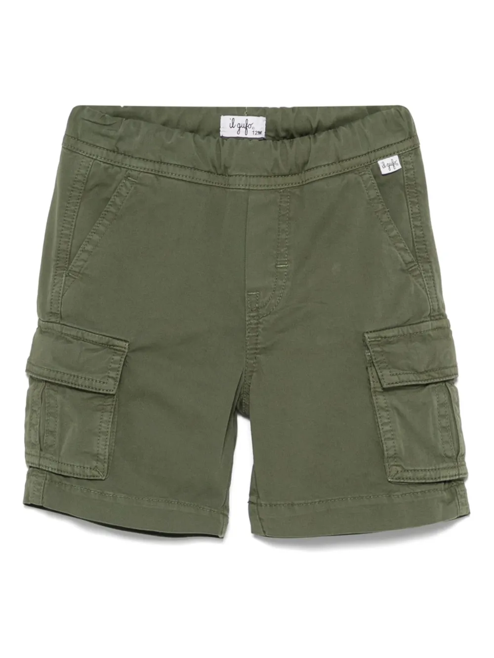Il Gufo twill cargo shorts | Green | Image 1