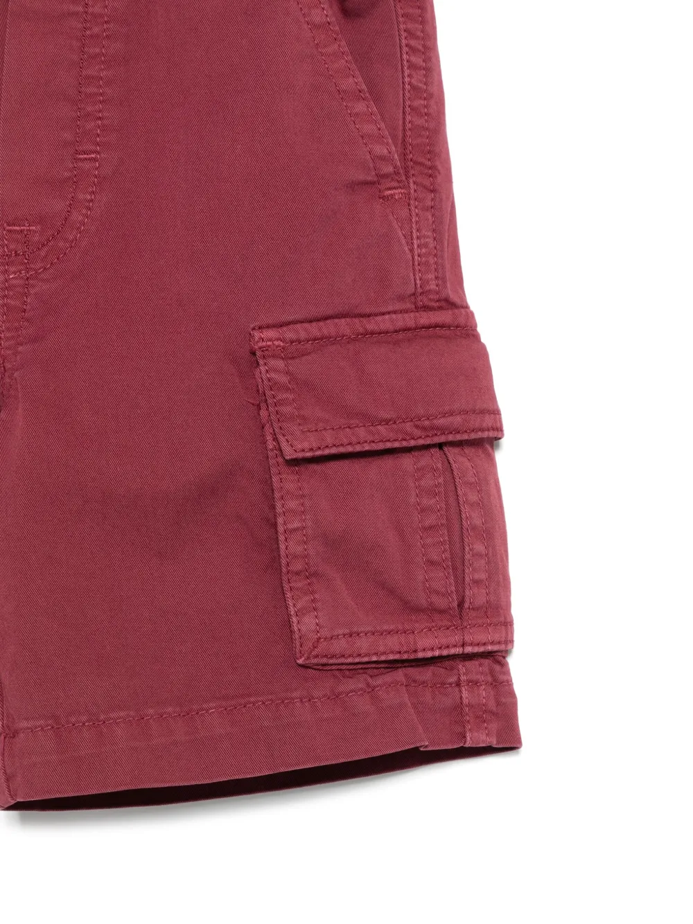 Il Gufo Twill cargo shorts Rood