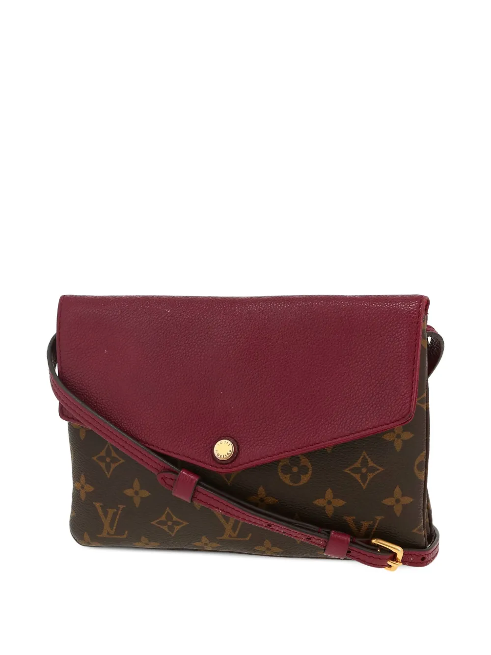 Pre-owned Louis Vuitton 2015 Aurore Shoulder Bag In Brown