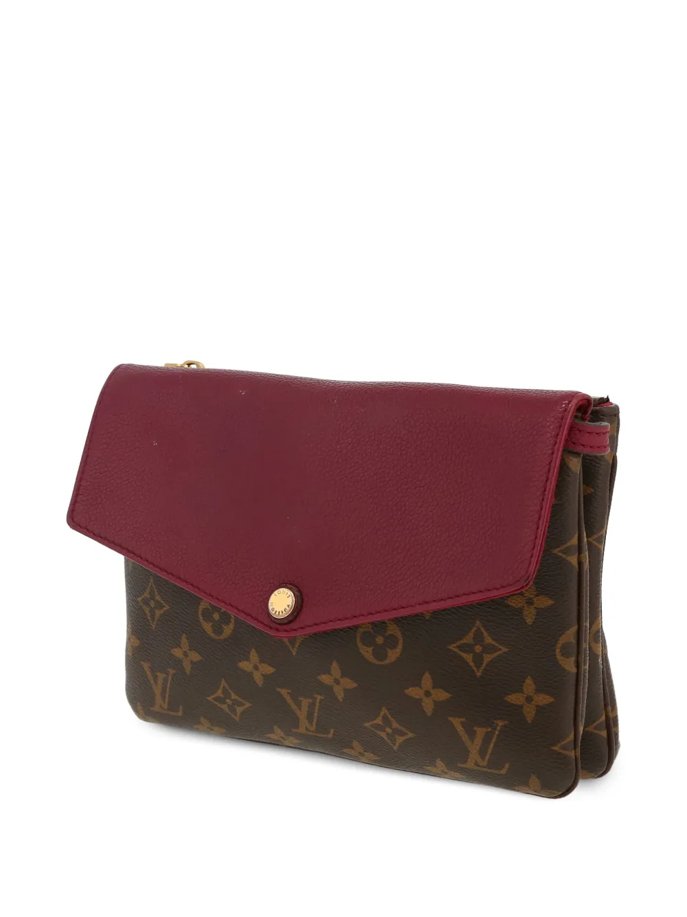 Pre-owned Louis Vuitton 2015 Aurore Shoulder Bag In Brown