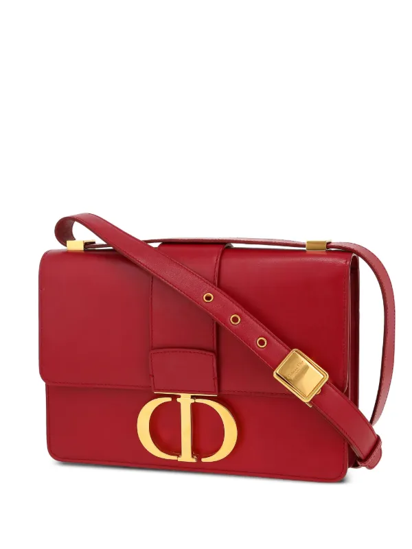 Christian Dior Pre-Owned 2020s 30 Montaigne Shoulder Bag Red FARFETCH IN