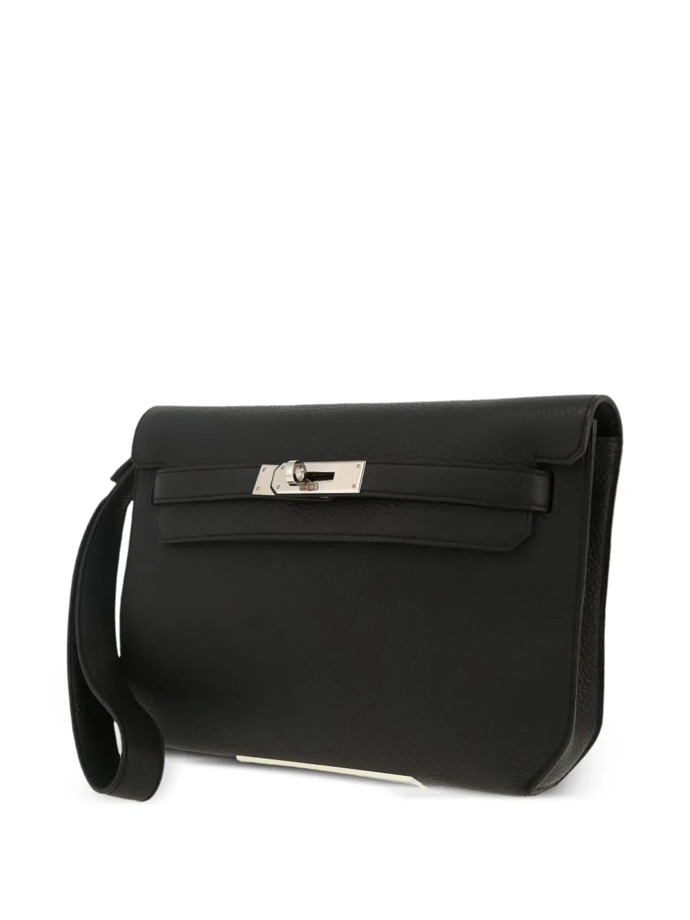 Pre-owned Hermes 2023 Kelly Dépêches Handbag In Black