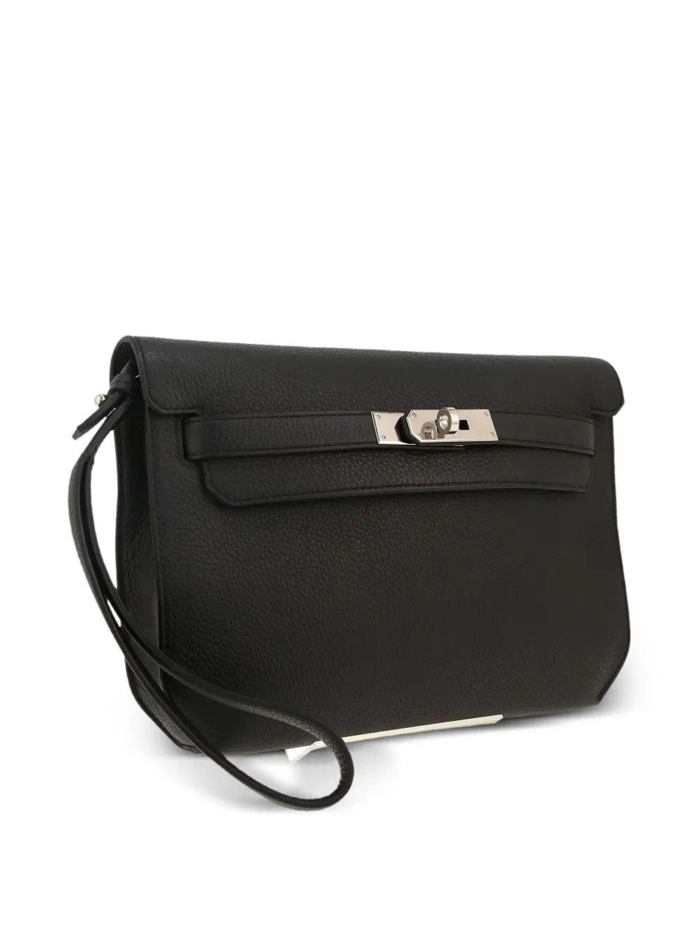 Pre-owned Hermes 2023 Kelly Dépêches Handbag In Black