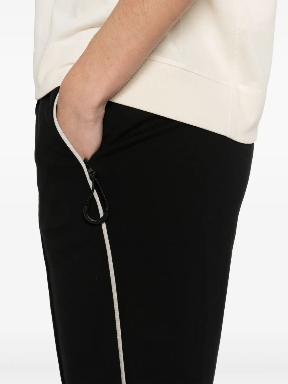 Moncler Grenoble Trainingsbroek met jersey textuur Zwart