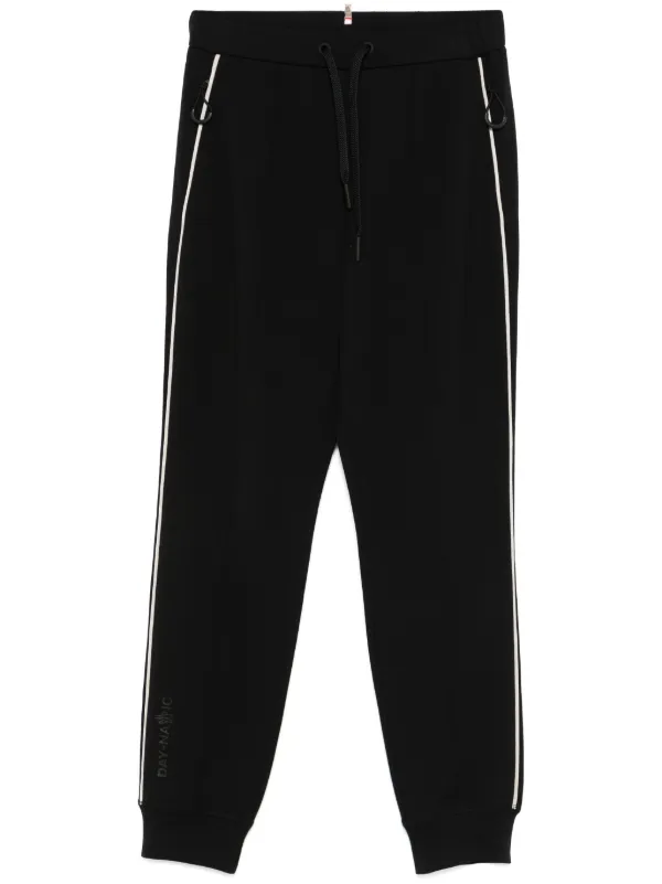 Moncler Grenoble Jersey-texture Track Pants in Black