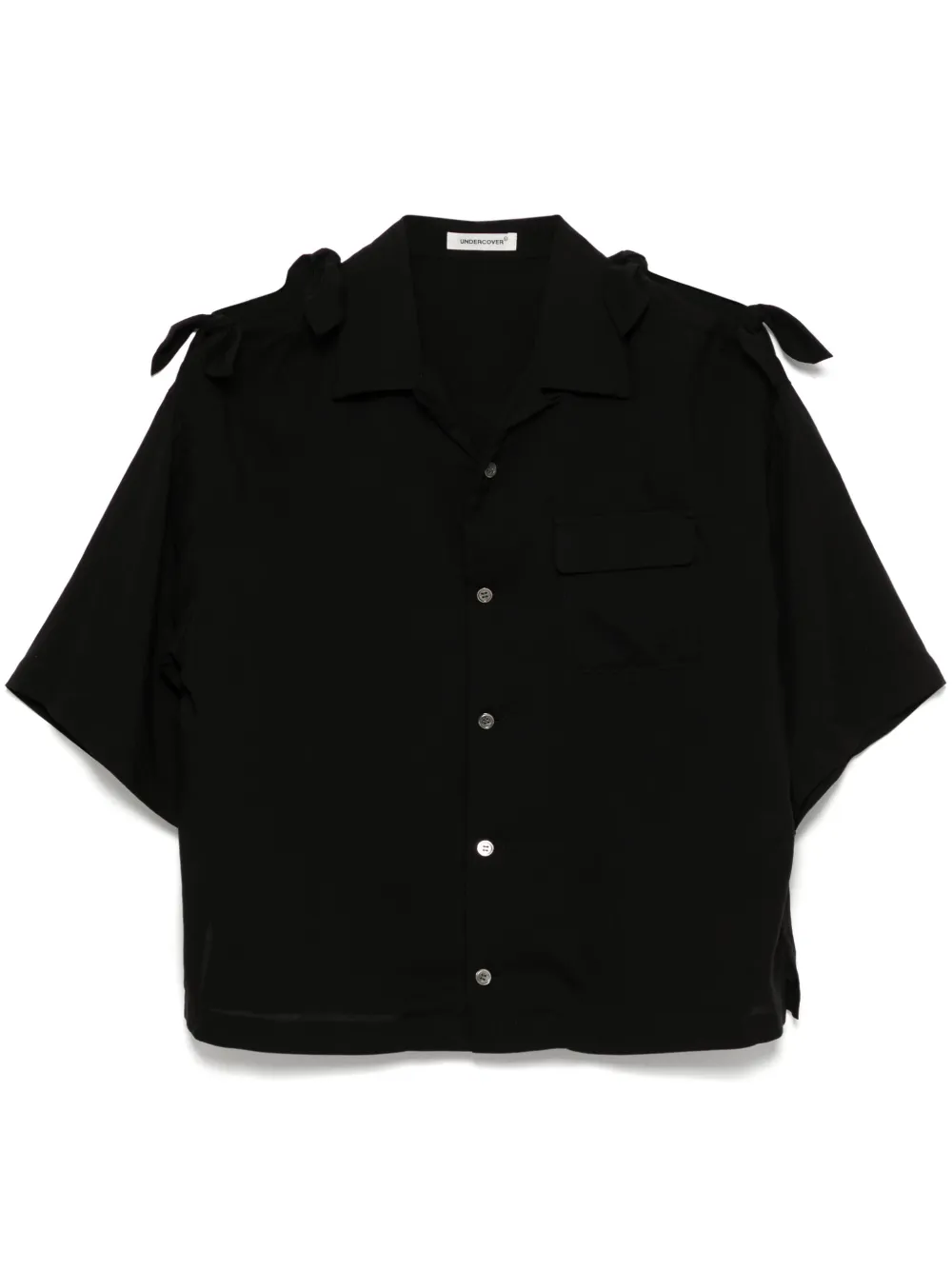 bow-detail shirt