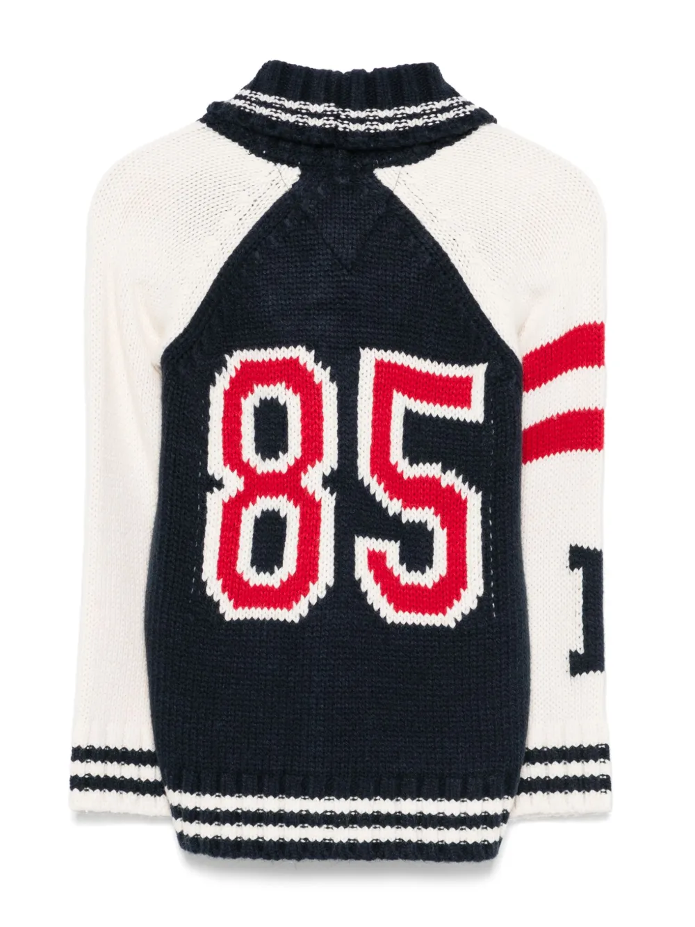 Tommy Hilfiger Junior intarsia-logo cardigan | Boys Cardigans | Image 2