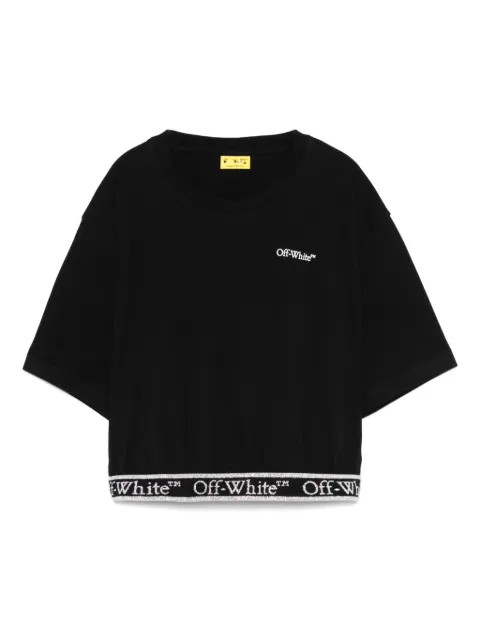 Off-White Kids Bookish cropped T-shirt