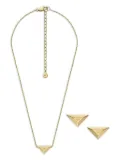 Emporio Armani logo-pendant jewellery set - Gold