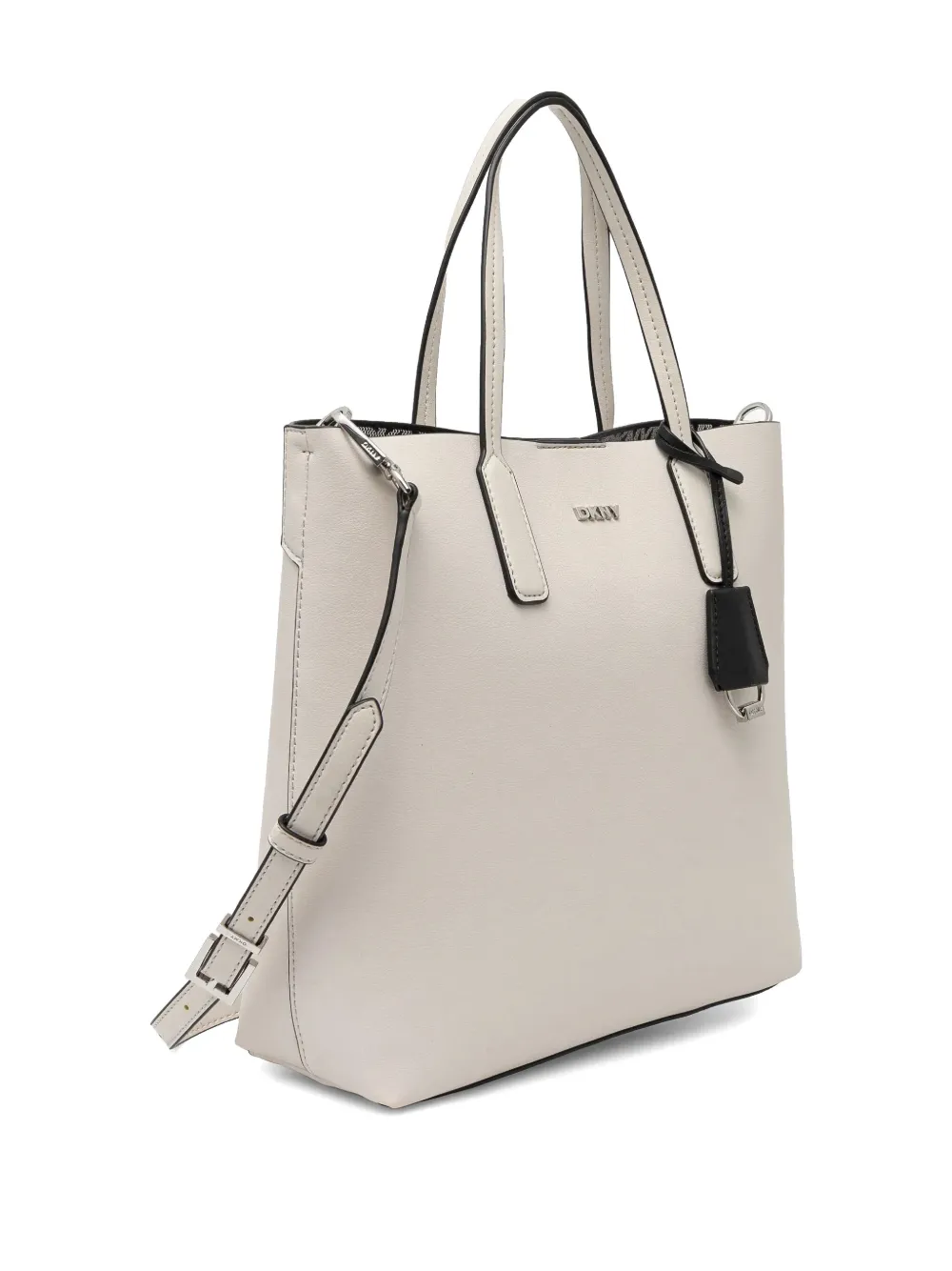 DKNY logo-appliqué tote bag - Beige