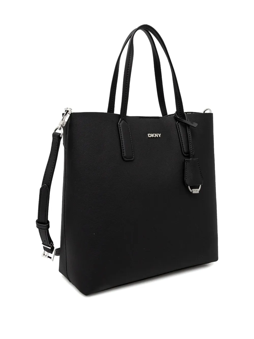 DKNY logo-appliqué tote bag - Zwart