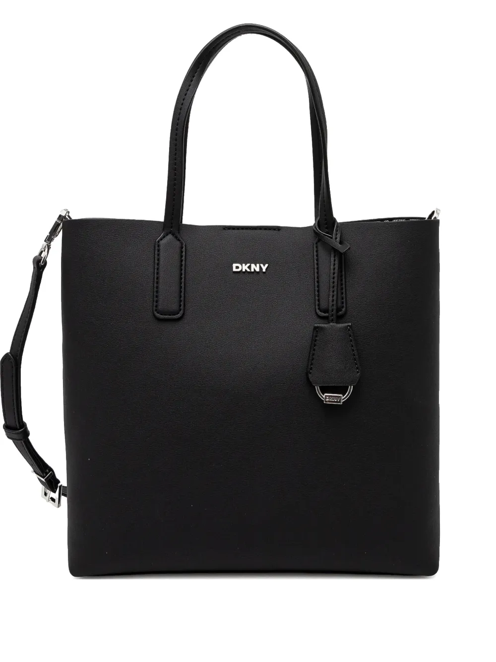 DKNY Shopper met logo-applicatie Zwart