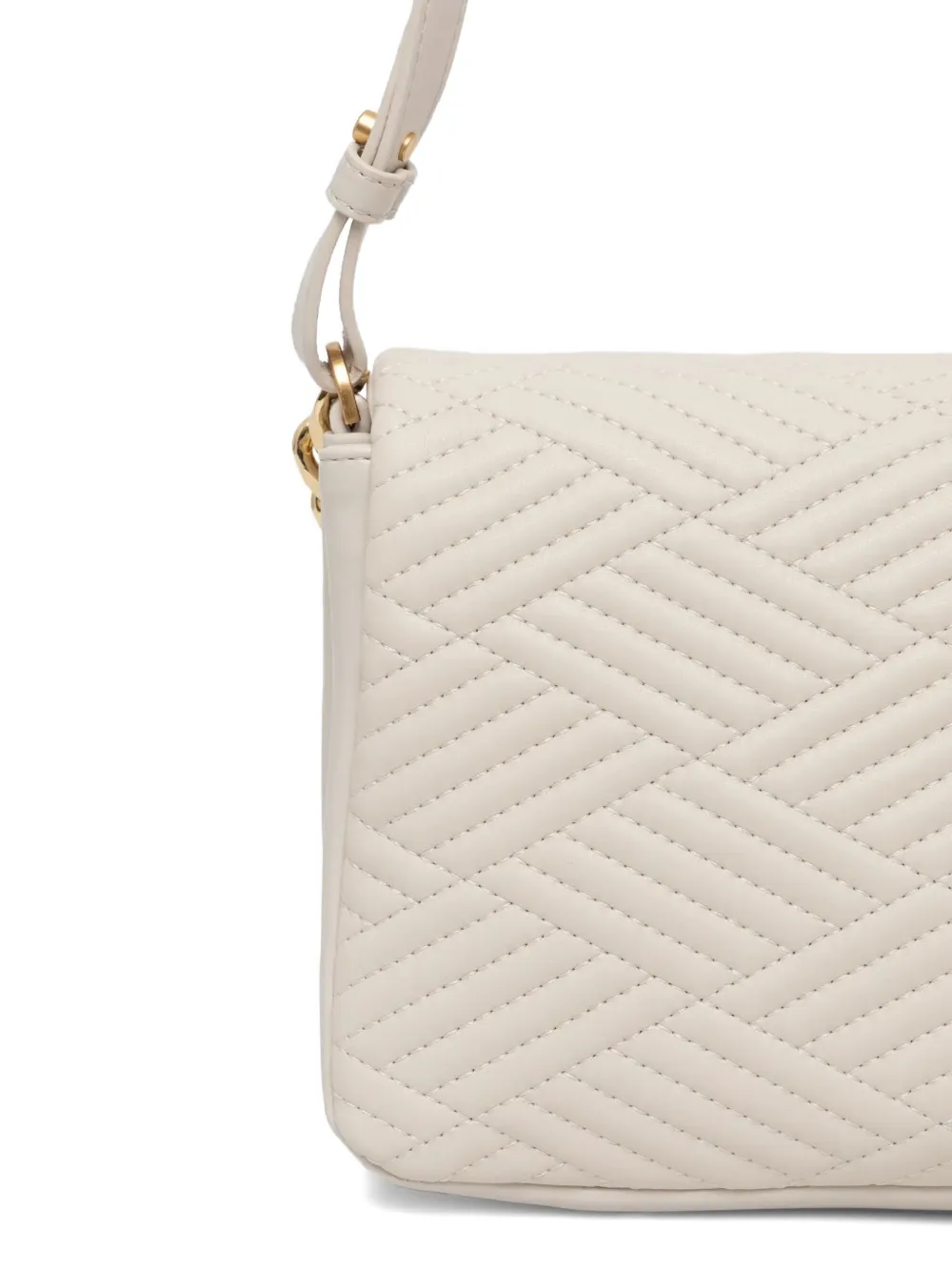 Shop Dkny Quilted Cross Body Bag In Neutrals