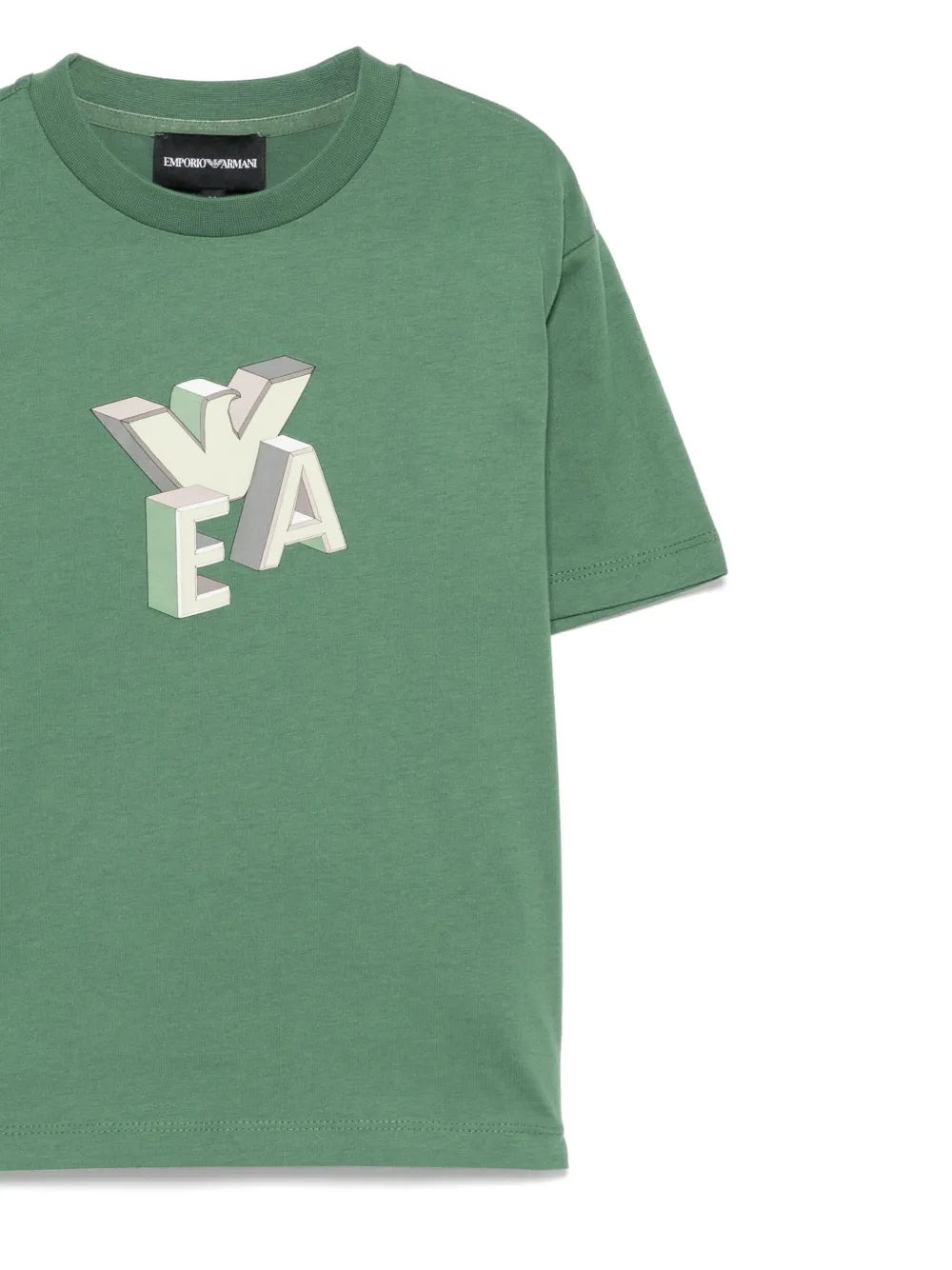 Emporio Armani Kids Twee T-shirts met logoprint Wit