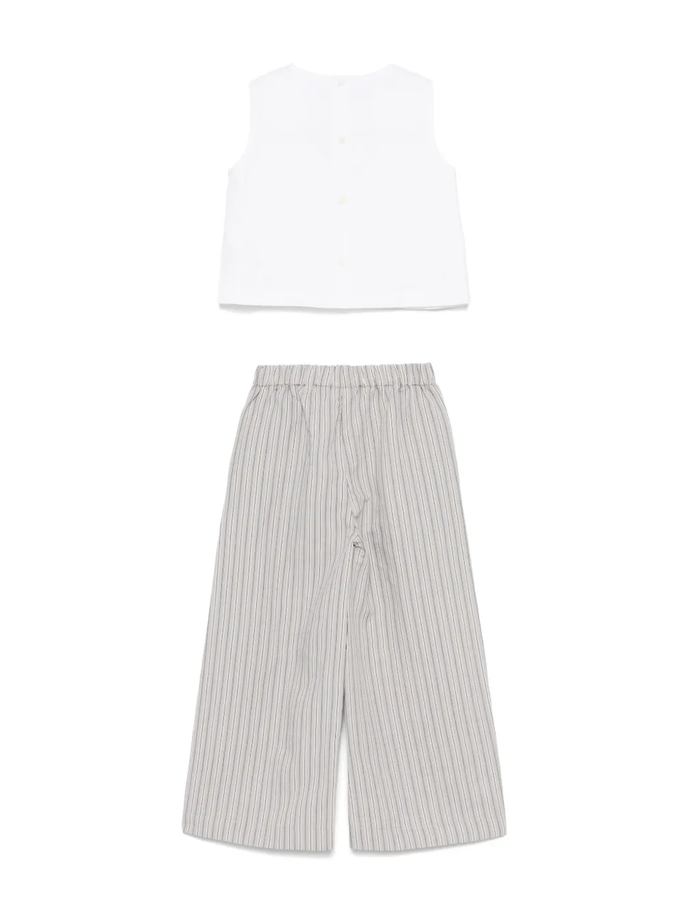 Il Gufo striped trousers set | Girls Trouser Sets | Image 2