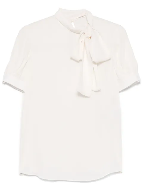 Valentino Garavani Pre-Owned pussy-bow silk blouse 