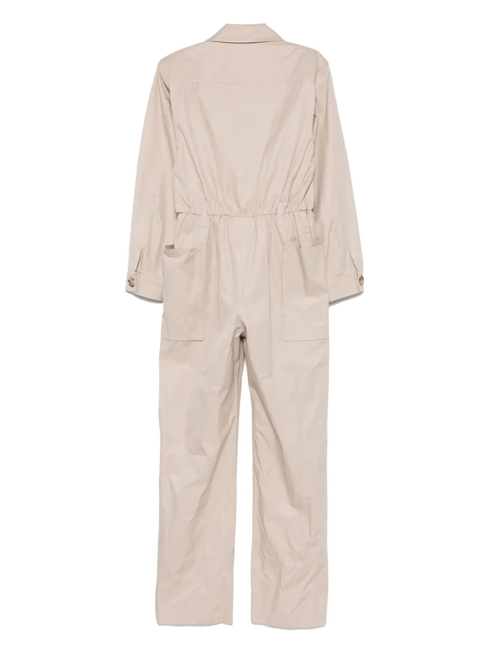 Saint Laurent Pre-Owned Twill jumpsuit - Beige