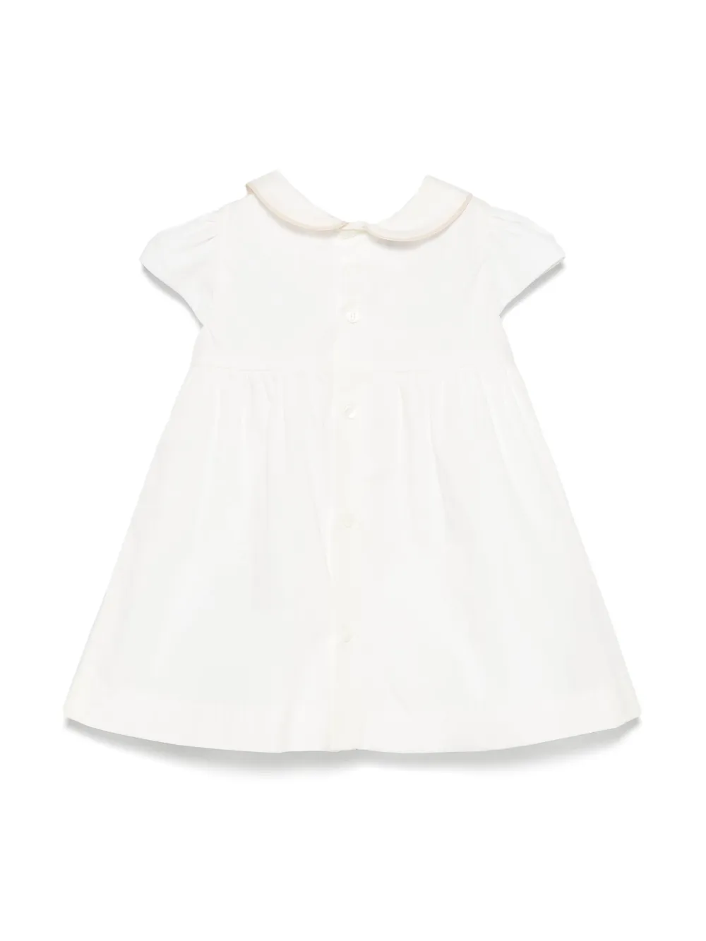 Versace Kids logo-embroidered dress - Wit