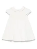 Versace Kids logo-embroidered dress - White