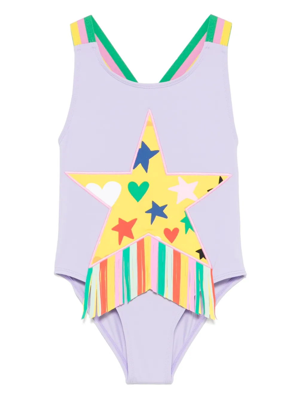 Stella McCartney Kids Badpak met franje Paars