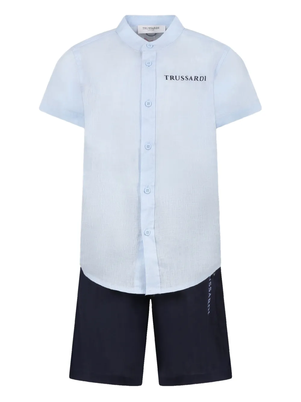 TRUSSARDI JUNIOR set de shorts y camisa | azul | Image 1