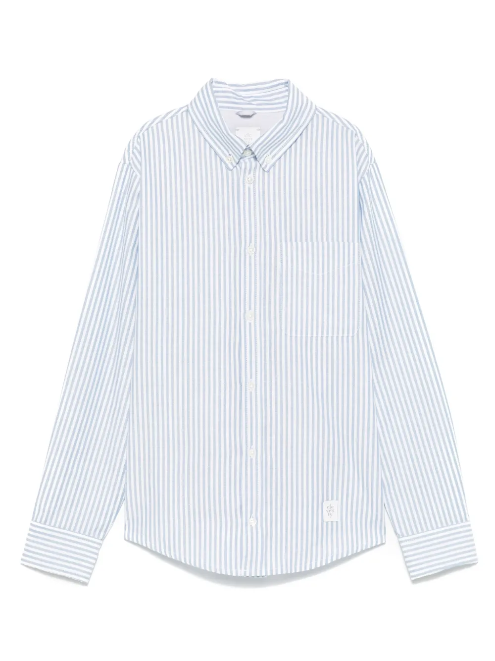 Eleventy Kids Camisa com listra | Azul | Image 1