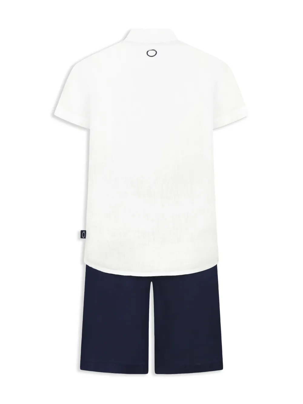 TRUSSARDI JUNIOR cotton shirt and shorts set - Wit