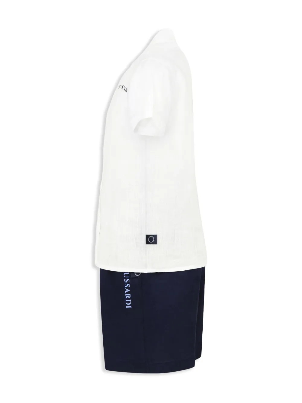 TRUSSARDI JUNIOR Katoenen T-shirt en shorts Wit