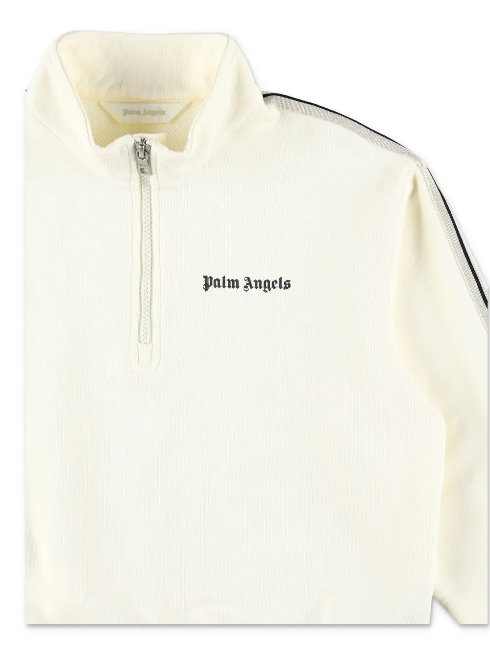 Palm Angels Kids Sweater met halve rits Wit