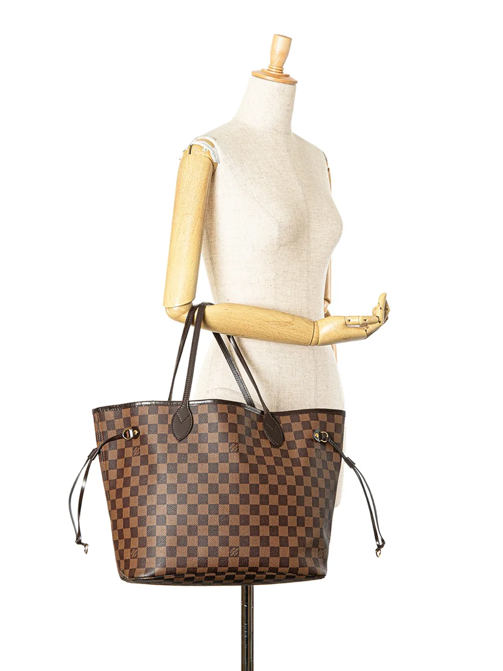 Louis Vuitton Pre-Owned 2012 Damier Ebene Neverfull MM tote bag - Bruin