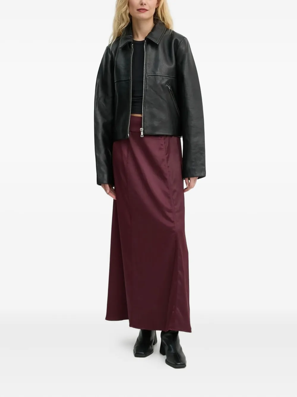 Won Hundred zip-front leather jacket | Leather Jackets | Image 2