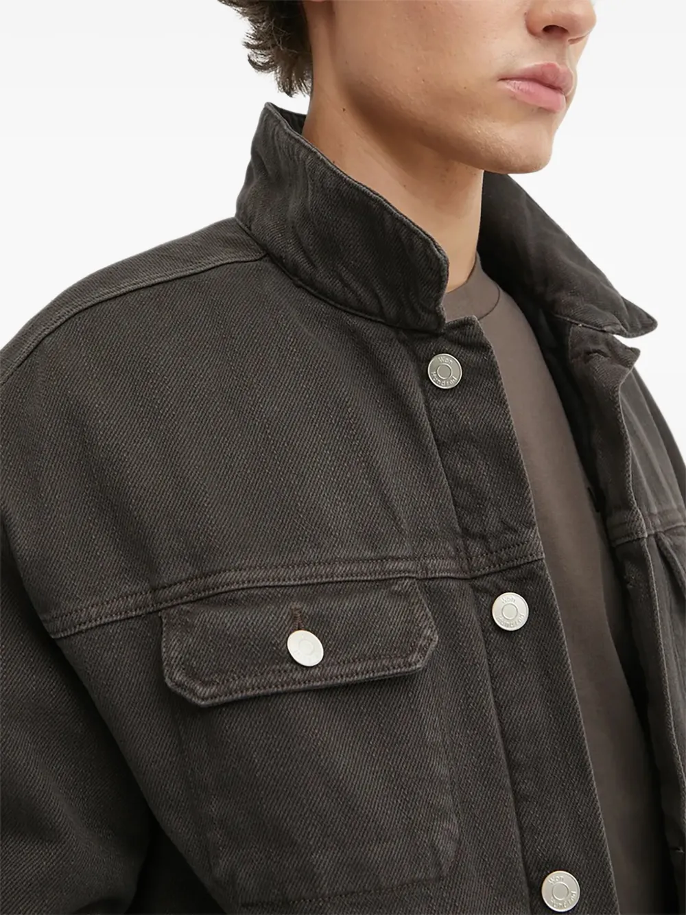Won Hundred Button-fastening Denim Jacket In Brown