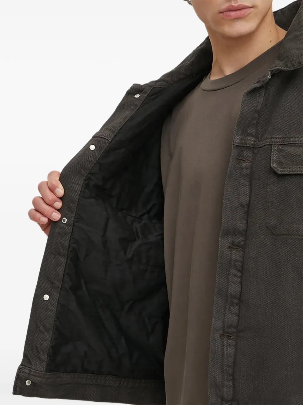 Won Hundred Button-fastening Denim Jacket In Brown