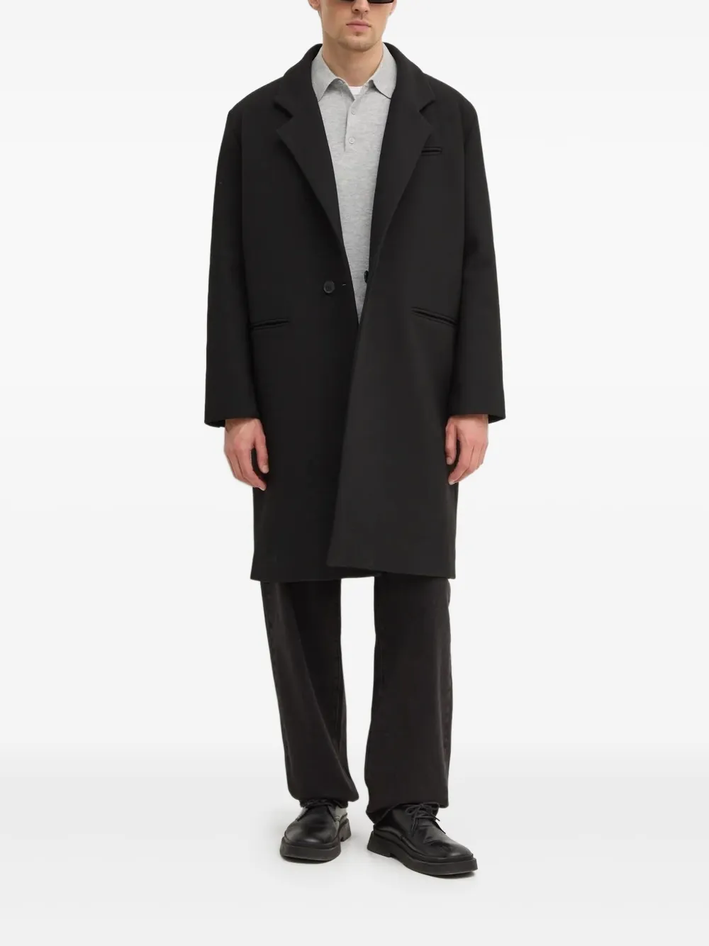 Won Hundred single-breasted pocket coat - Nero