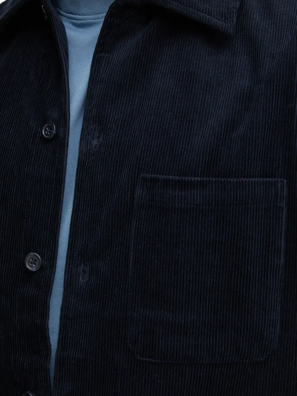 Samsoe & Samsoe Corduroy Shirt Jacket In Blue