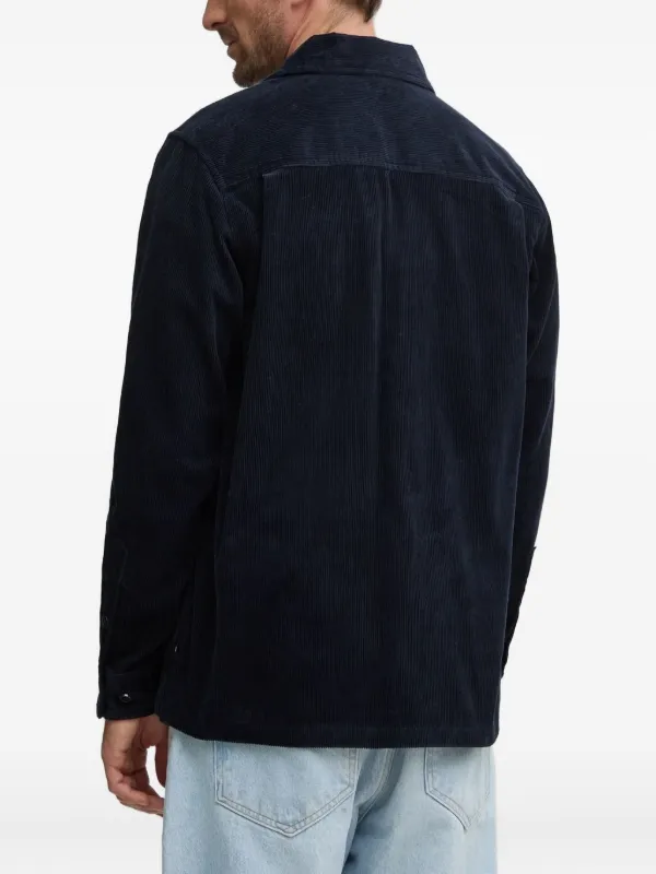SAMSOE SAMSOE Corduroy Shirt Jacket | Blue | FARFETCH
