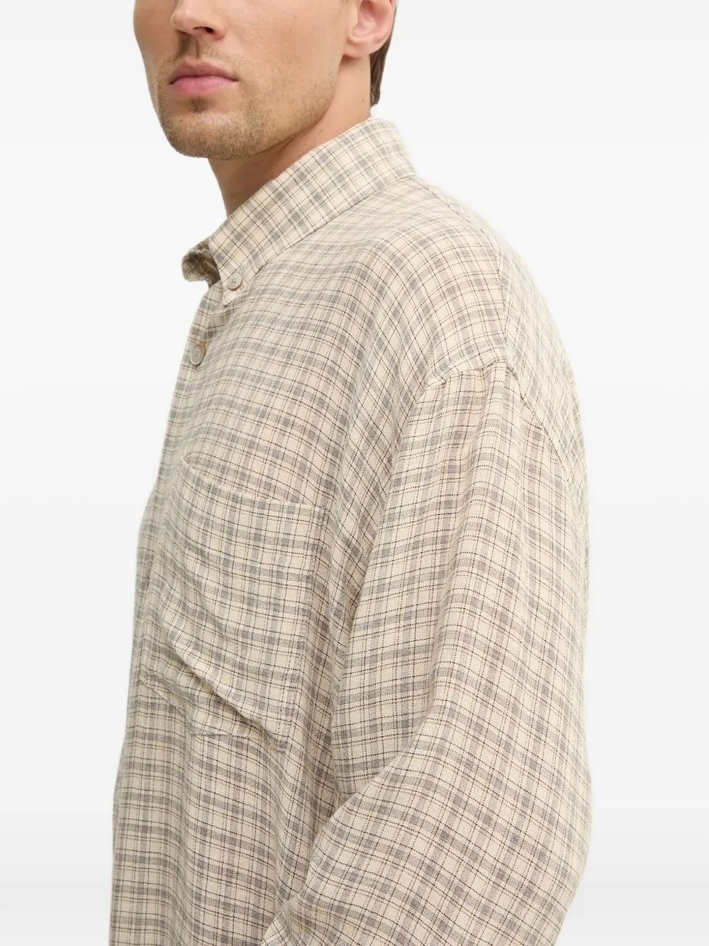  Won Hundred Checked Shirt - Neutrals 