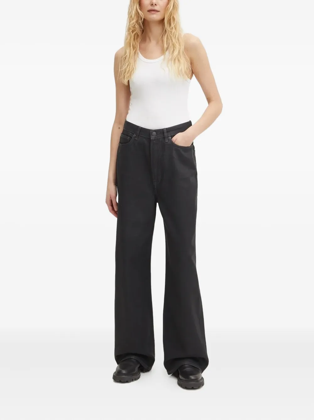 SAMSOE SAMSOE High waist jeans - Zwart