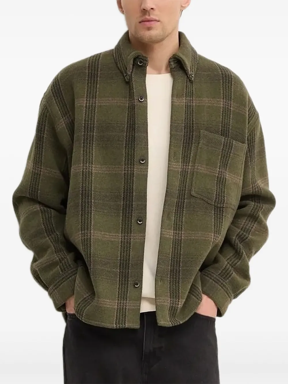 Won Hundred Maza shirt jacket | Green | Image 1