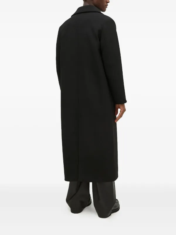 ［ゆう］Text SingleBreasted Coat Mens Trench Coat Notched Lapel Single Breasted Belted Long