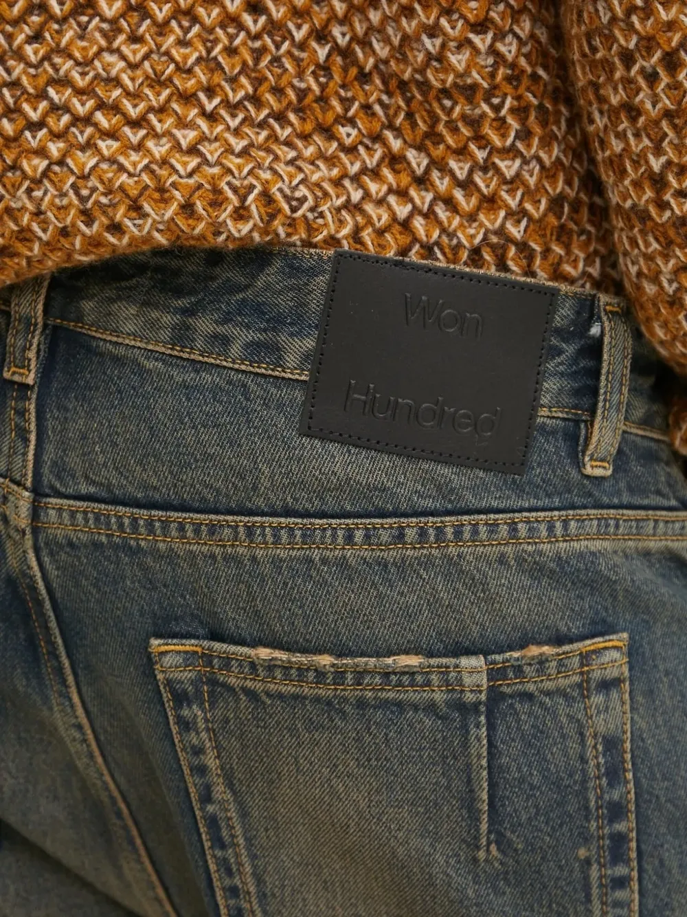 Won Hundred Jeans met vervaagd effect Blauw