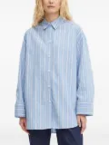 SAMSOE SAMSOE striped button-fastening shirt - Blue