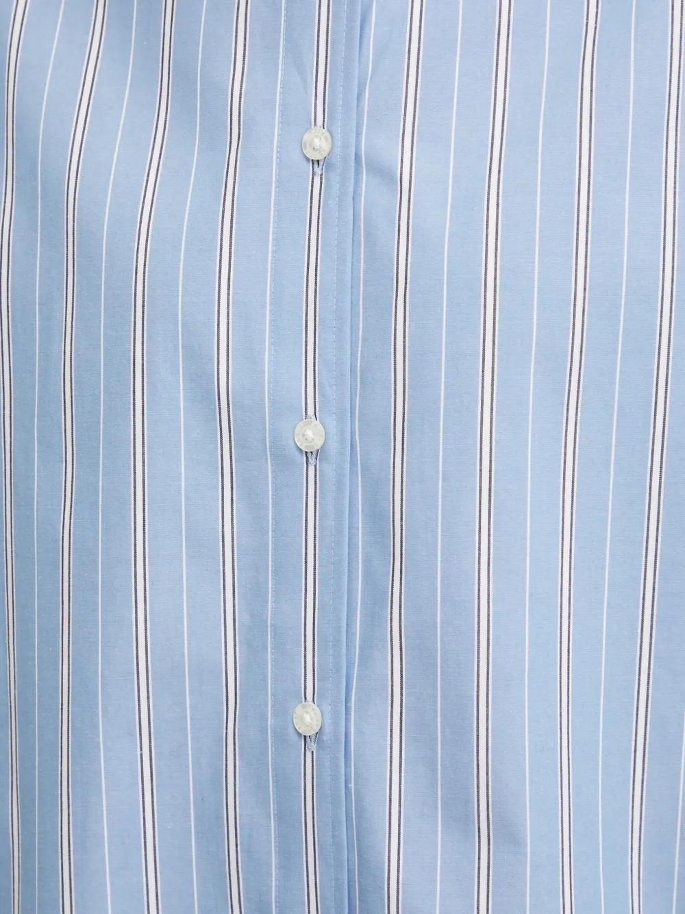 Samsoe & Samsoe Striped Button-fastening Shirt In Blue