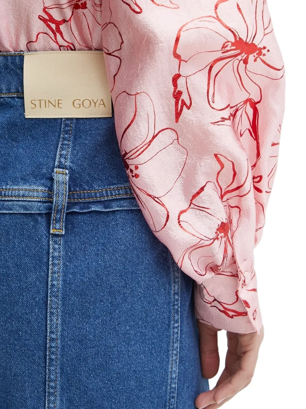 Stine Goya Midi-rok met denim vlak Blauw